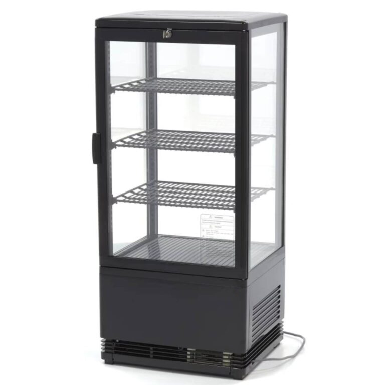 Accueil 7 Vitrine réfrigérée comptoir 78L noire 3 niveaux